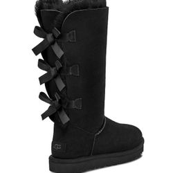UGG Women's Black Bailey Bow Tall Il Boots