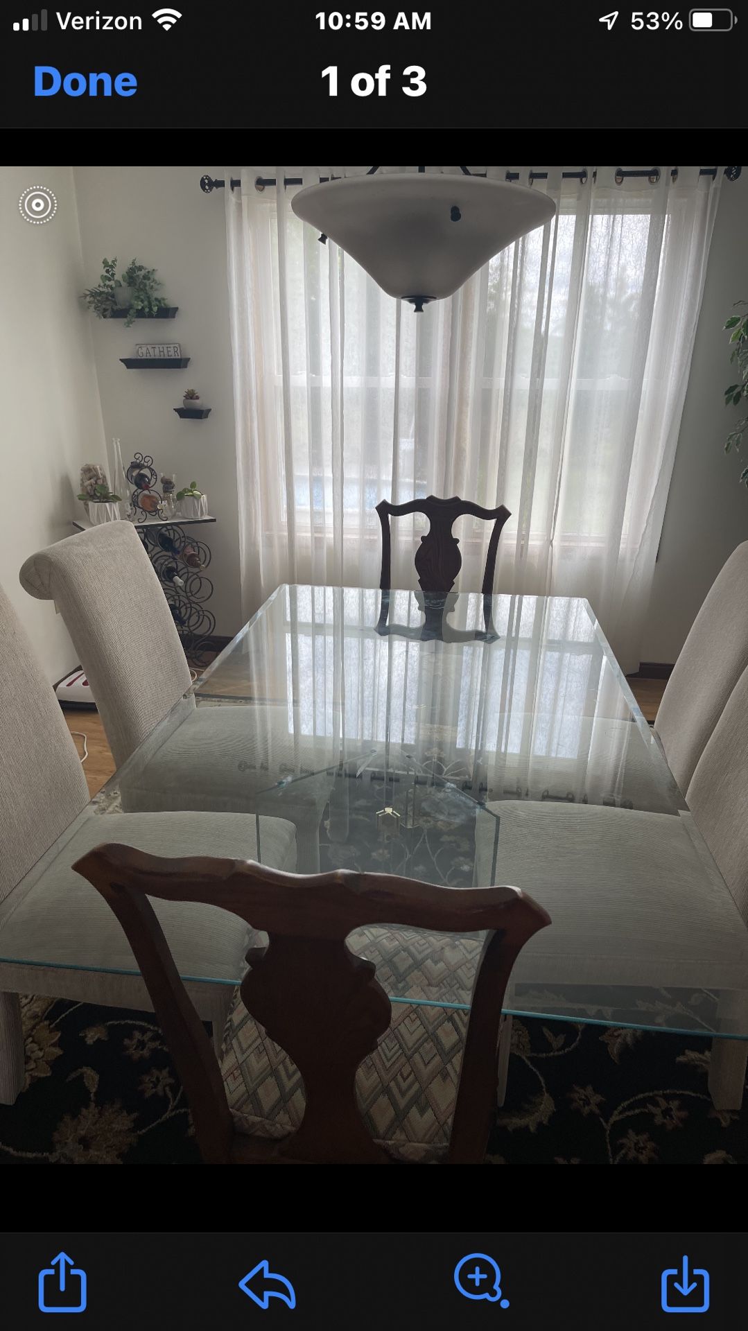 Glass Table And Chairs