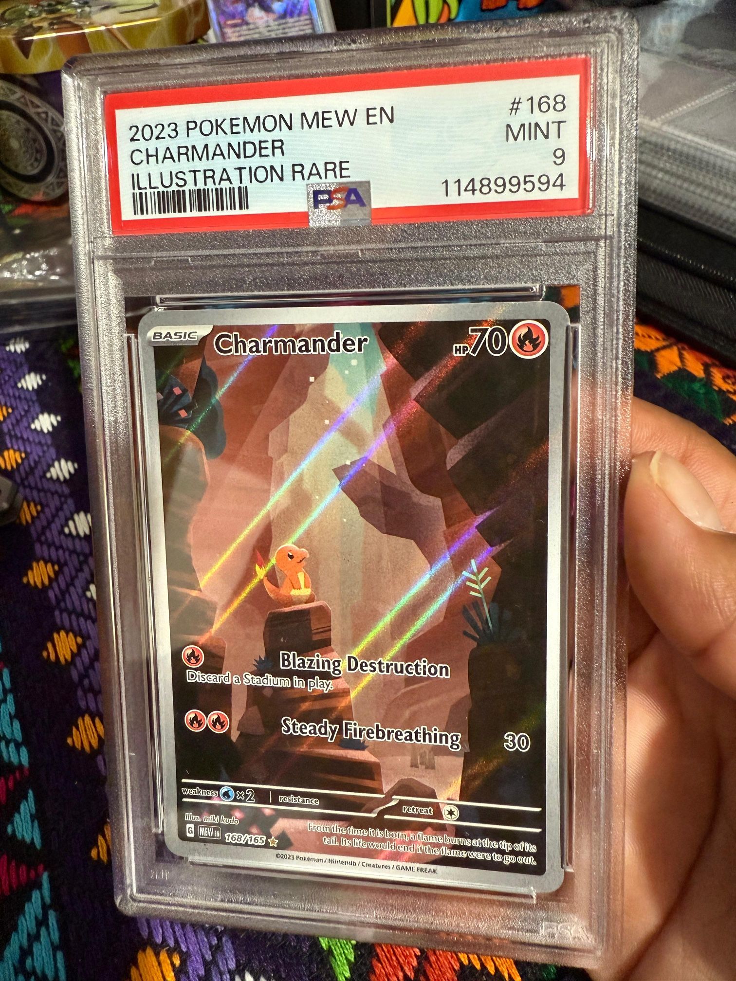 Charmander Pokemon Card PSA 9