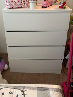 White 4-Drawer Dresser