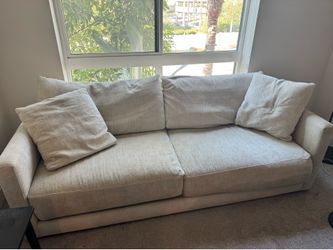 Crate & Barrel Gather 89” Sofa + 2 Throw Pillows