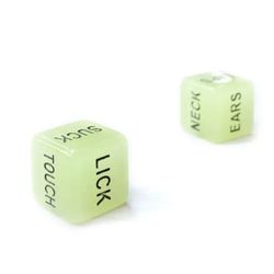 Glow In The Dark Adult Game Dice NEW
