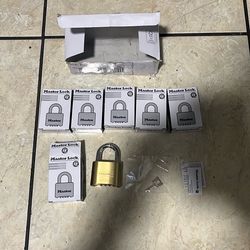 6 Pack Brand New master lock combination padlocks 175