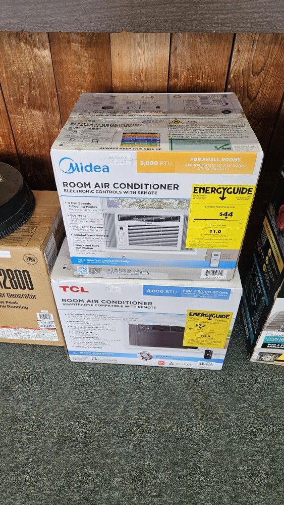 Midea 5000 BTU & TCL 8000 BTU Windows AC Units New!!!!