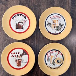 Pottery Barn Beer Plates