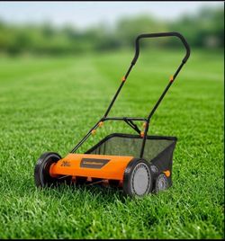 New Other LawnMaster 20” 5-Blade Push Reel Lawn Mower, Orange/Black