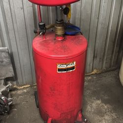 portable waste oil drain tank