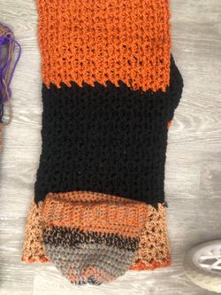 Handmade Crochet bag and scarves