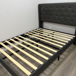 Bed Frame Full Size ( Dark Gray)