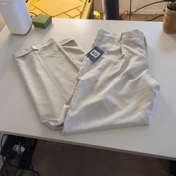 Nike Gold Tour Pants Size 38 X 34 Beige 