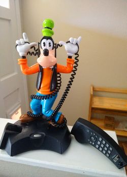 Vintage Disney Goofy Cordless Animated Talking Phone