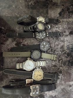 Men's quartz fashion and field wristwatches