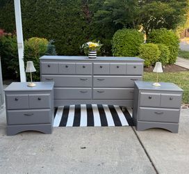 Gray bedroom furniture set