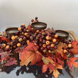 Fall candle holder 