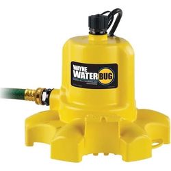 Wayne 1/6 HP WaterBUG Submersible Utility Pump with Multi-Flo Technology