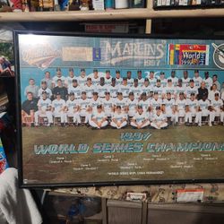 1997 Florida Marlins Championship Poster