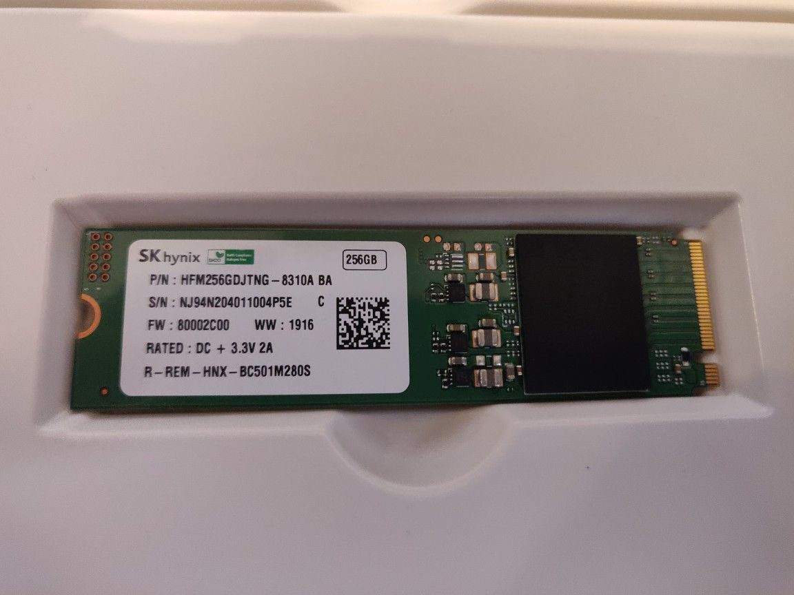 250GB m.2 SK Hynix solid state hard drive