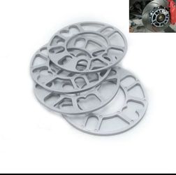 4PCS 3mmUNIVERSAL WHEEL SPACER FIT 4 & 5 LUG 4x100 4x110 5x100 5x110 5x114.3 5x120