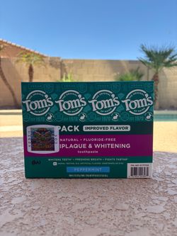 Tom's of Maine Peppermint Toothpaste 4.7 oz 3-Pack Brand New