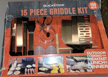 Blackstone 15-Piece Griddle Accessory Kit - Professional Grill Tool Set (New)