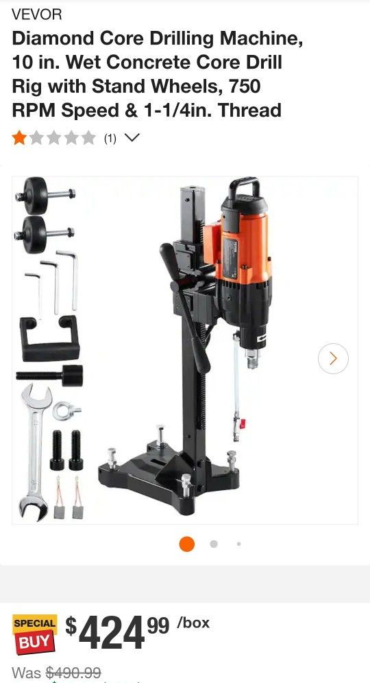 Diamond Core Hole Drilling Machine