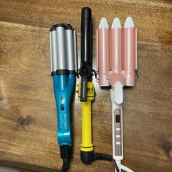 Set Of 3 Curling Irons 