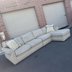 really nice gray sectional couch 