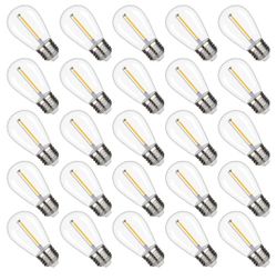 S14 120V 11 Watt  E26 Replacement Light Bulbs Outdoor Lighting 25 Pack