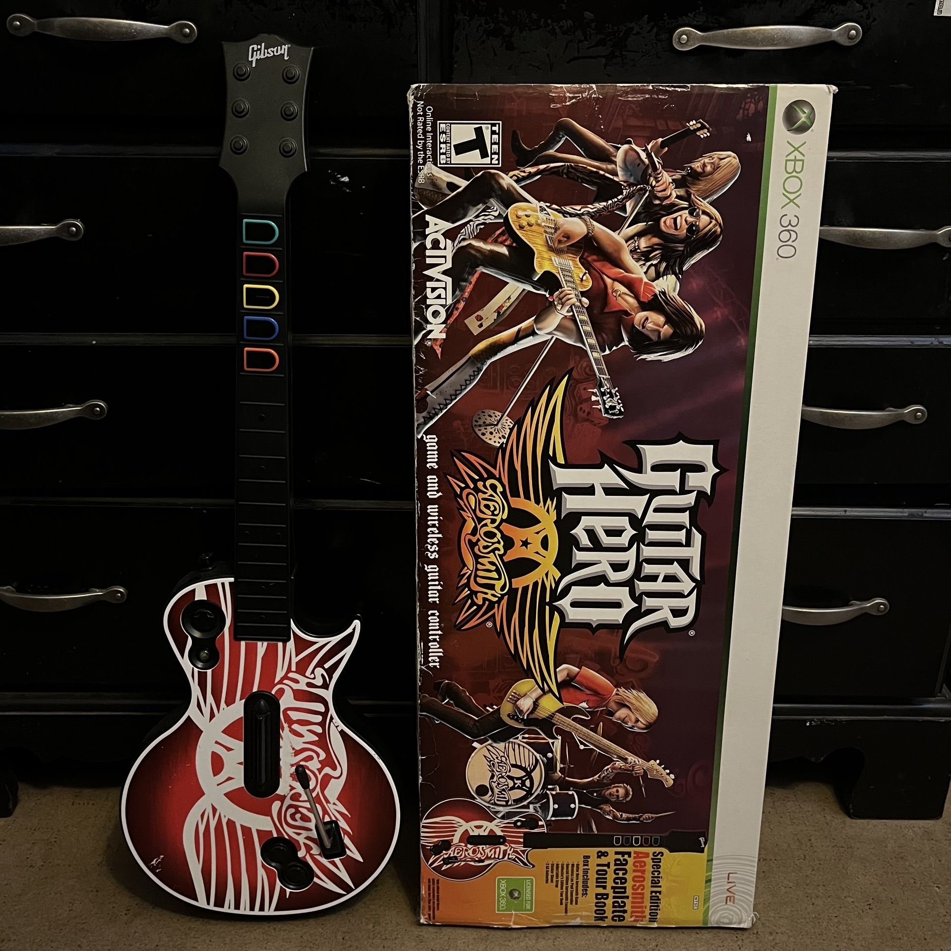 Guitar hero Aerosmith Guitar Controller Bundle Xbox 360