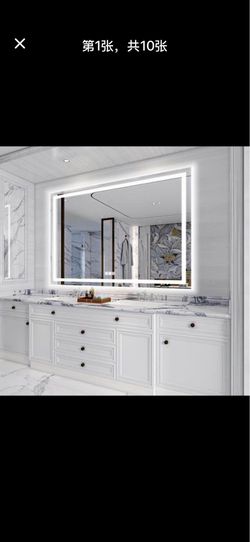 Mirror with Backlit and Front Light