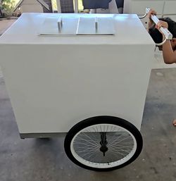 Beautiful paleta cart . Ice cream cart