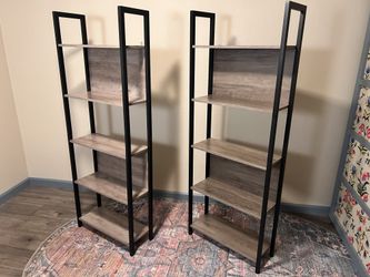 Grey and black like new bookcases