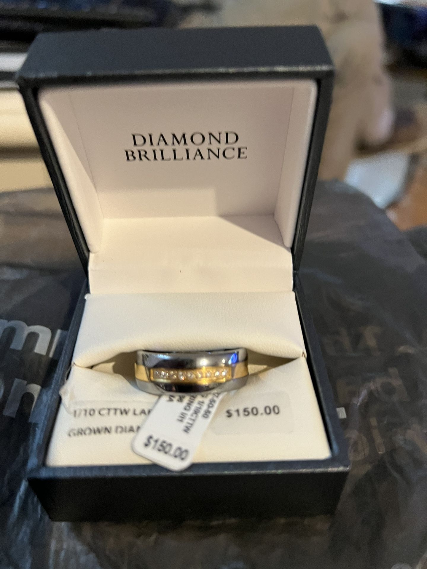 New In The Box Mens Size 11 1/10 Lab Crown Diamond for Sale in Garden