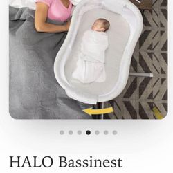 Halo Bassinet Premiere Series Bedside Swivel Sleeper, Pebble