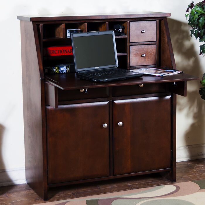 Brand new Solid Wood Cappuccino Secretary Desk. Home furniture household general living room Office business