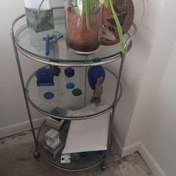 5 Shelving Stand & 3 Round Shalving Side Stand