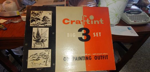 VINTAGE CRAFTINT PAINT-BY-NUMBER KIT