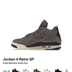Jordan 4 Retro SP A Ma Maniére Violet Ore