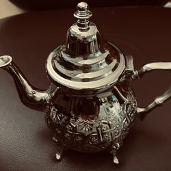 Brand New Essabar Hamid Arabic Silver Coffee Teapot 