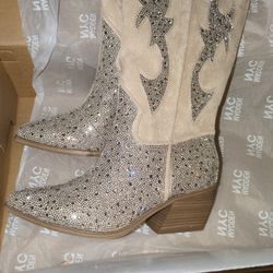 Rhinestone Women Western Boots