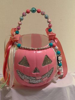 Halloween Pumpkin Trick-or-Treat Bucket