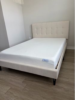 full size bed frame and mattress
