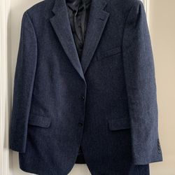 Mens Bluish Color Sports Coat Excellent Condition 