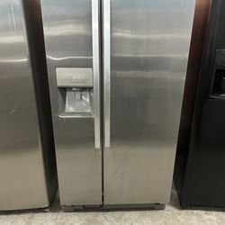 33” Stainless Side By Side Refrigerator 