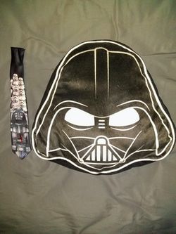 Star Wars Darth Vader Throw Pillow & Kids Neck Tie
