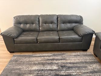 Leather Sofa and Loveseat