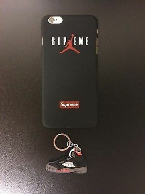 Supreme case w/free keychain iPhone 6 -8