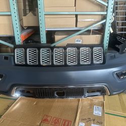 Complete Front Bumper With Grilles For 2011 2012 2013 Jeep Cherokee WK 11