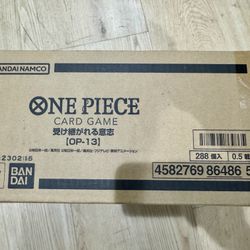 JAPANESE SEALED One Piece OP13 Case