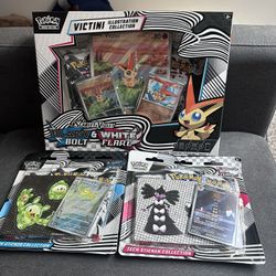 Pokémon Victini illustration Collection with Black Bolt N White Flare 